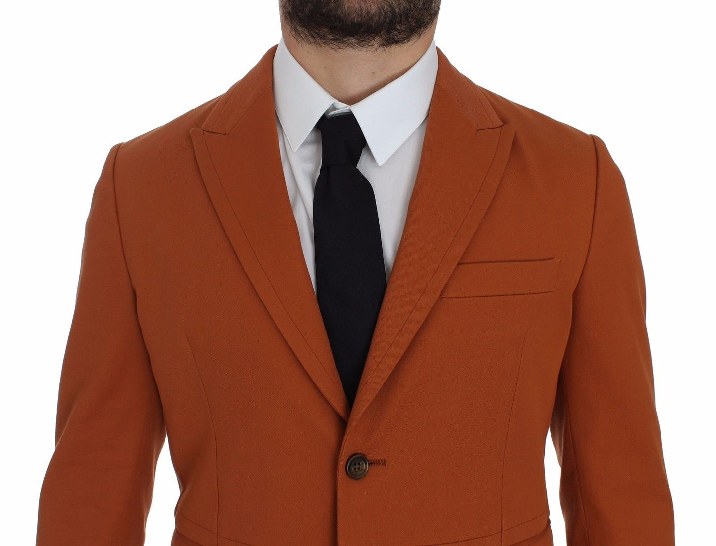 Dolce & Gabbana Oranger Baumwoll-Stretch-Blazer