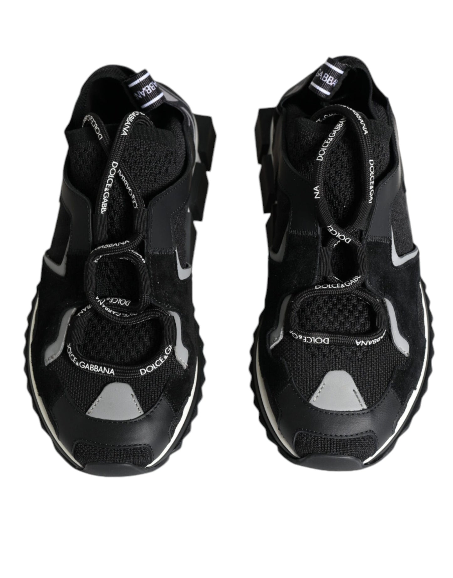Dolce & Gabbana Sorrento Trekking-Sneakers aus schwarzem Mesh