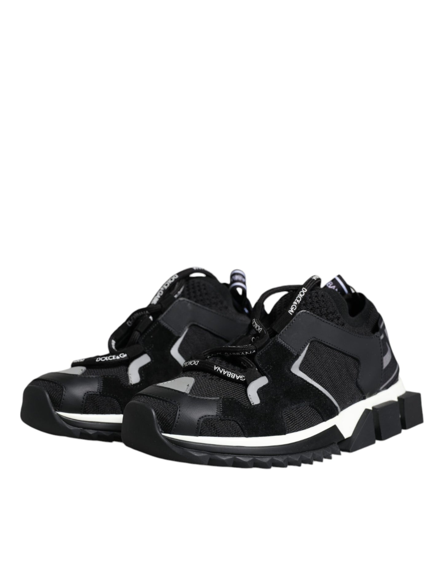 Dolce & Gabbana Sorrento Trekking-Sneakers aus schwarzem Mesh