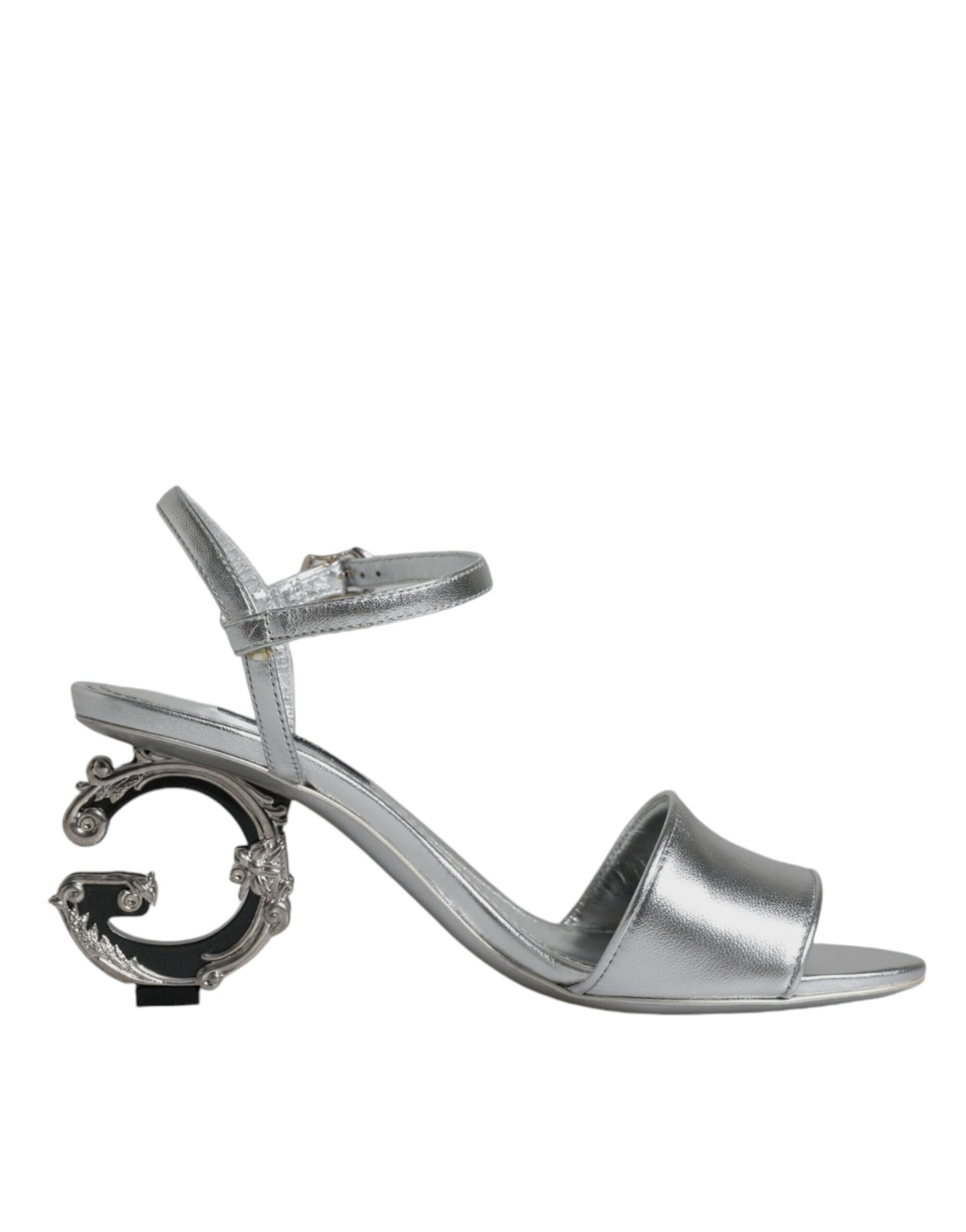 Dolce & Gabbana Silber KEIRA Heels Knöchelriemen Sandalen Schuhe