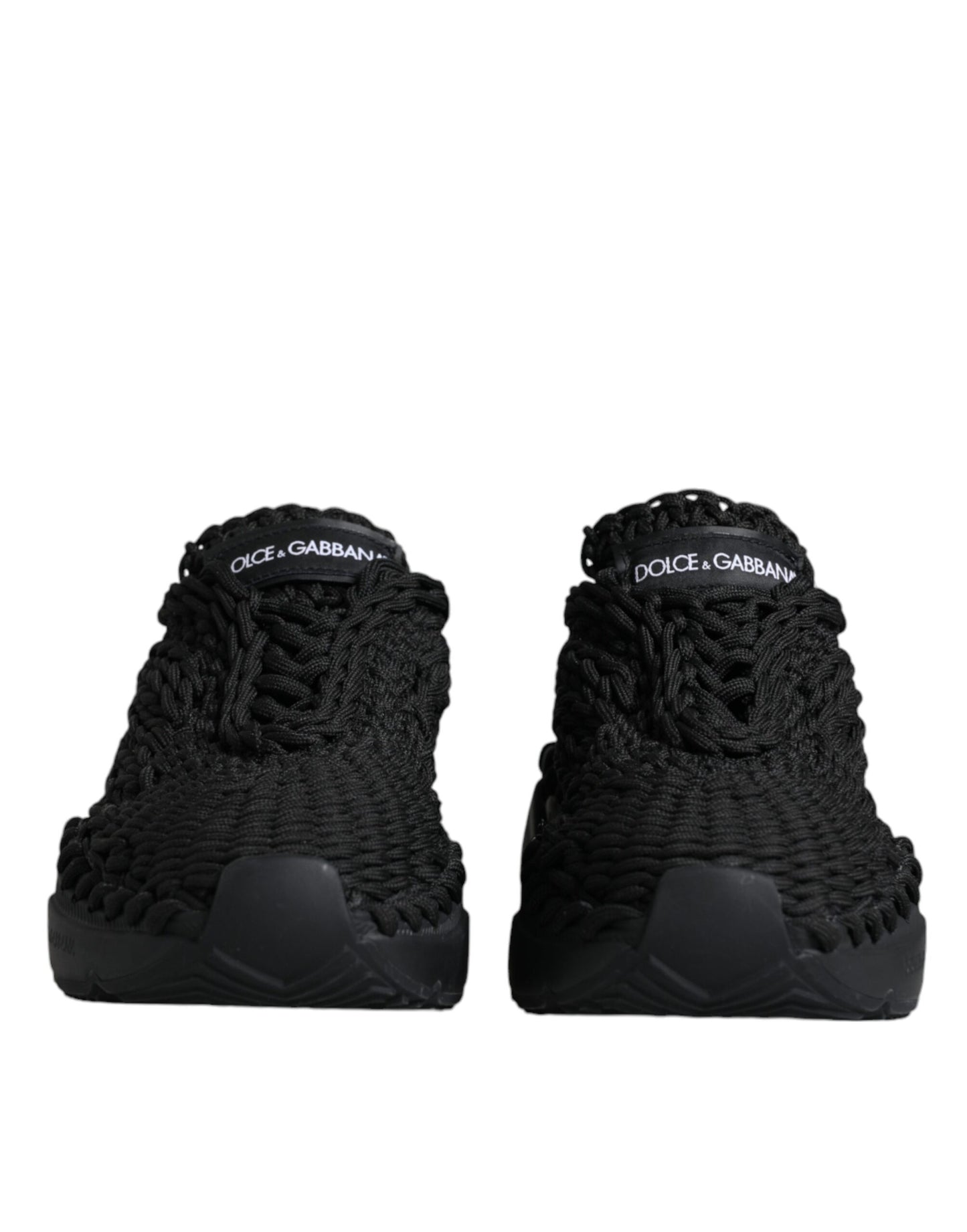 Dolce & Gabbana – Schwarze Daymaster-Sneakers aus Strick