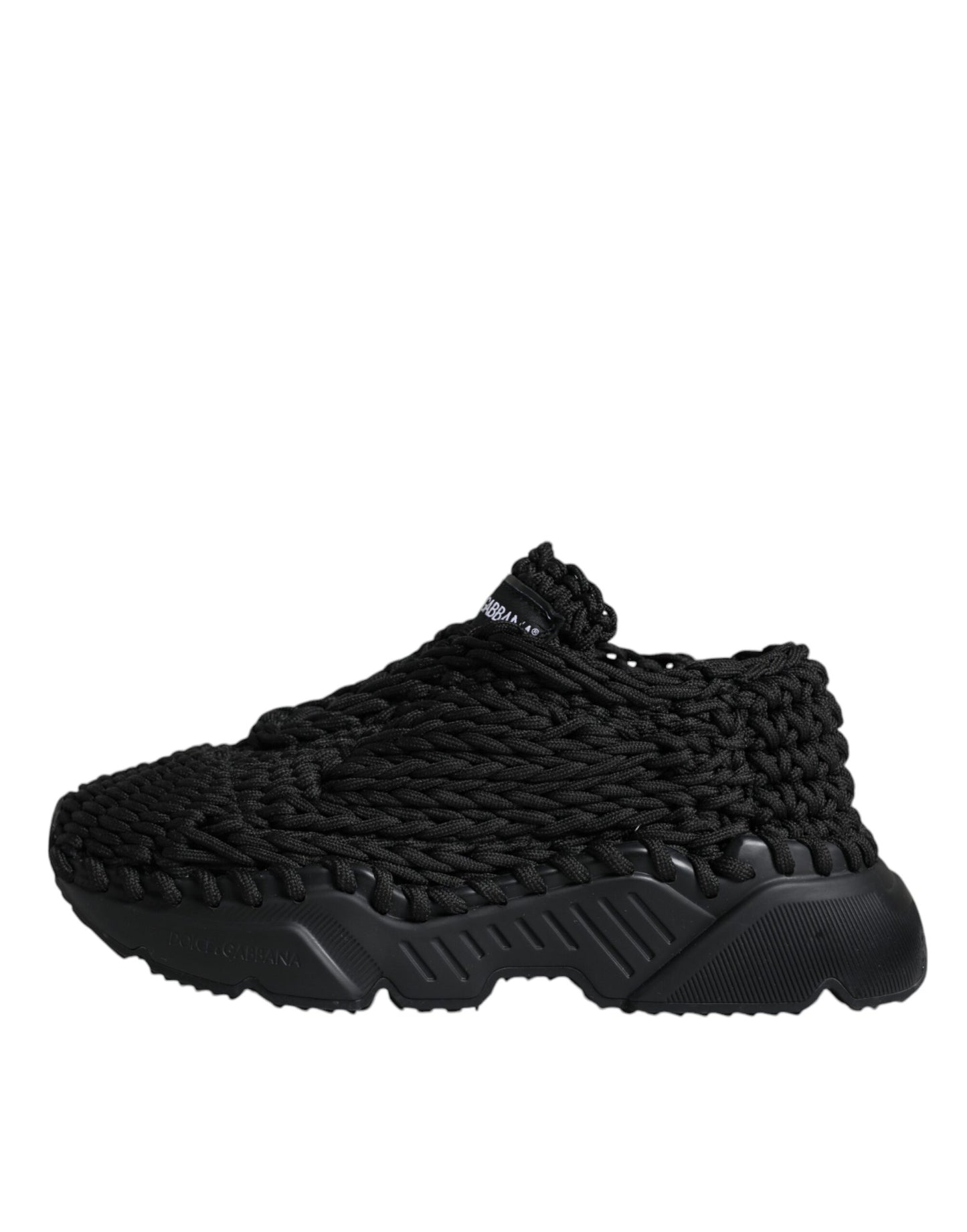 Dolce & Gabbana – Schwarze Daymaster-Sneakers aus Strick