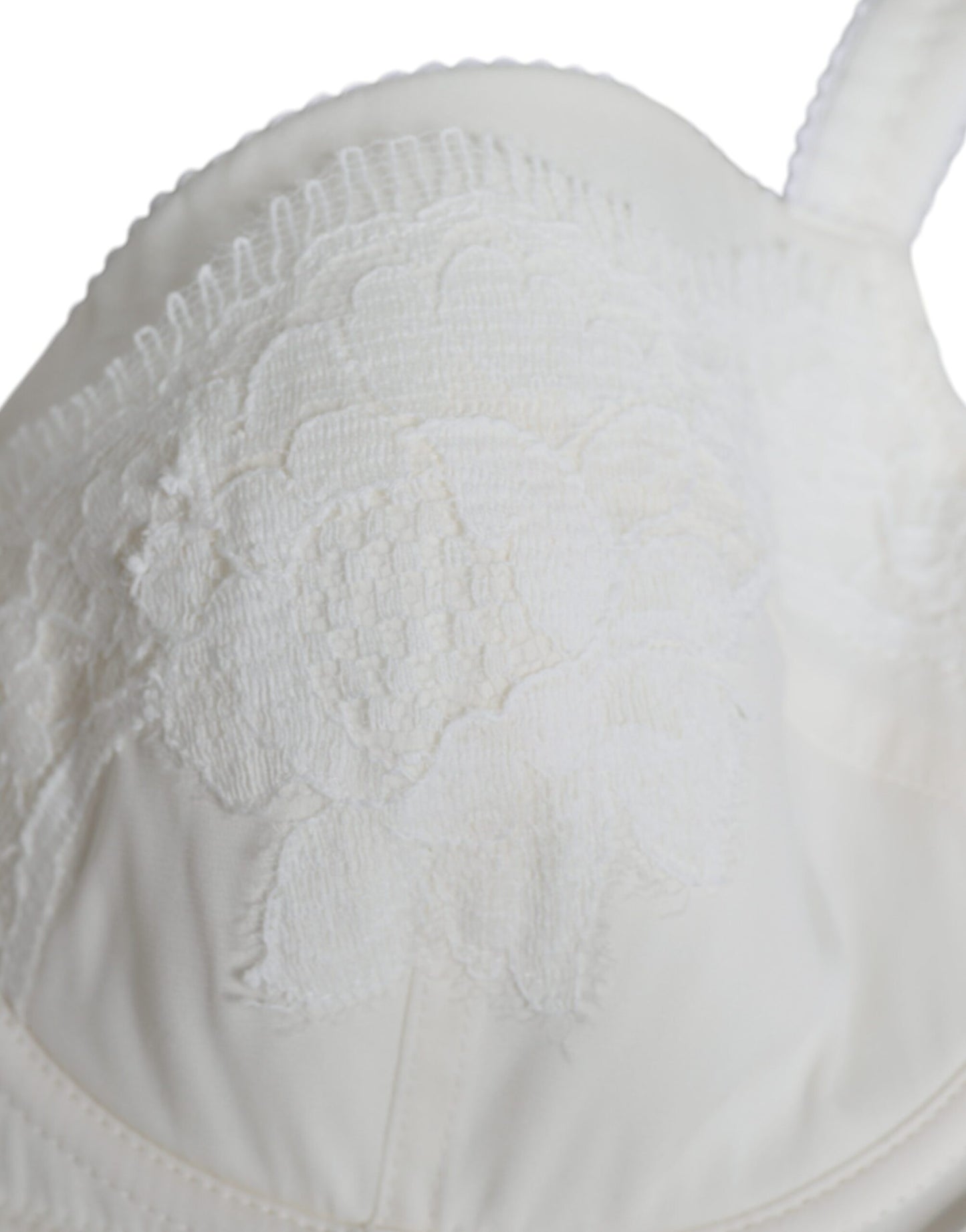 Dolce & Gabbana – Balconette-BH aus weißer Stretch-Seide