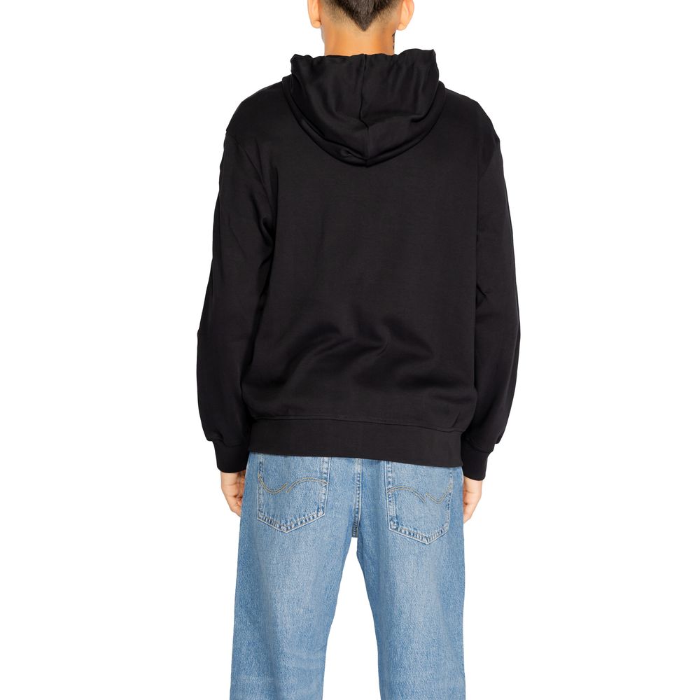Armani Exchange – Schwarzer Kapuzenpullover aus Baumwolle