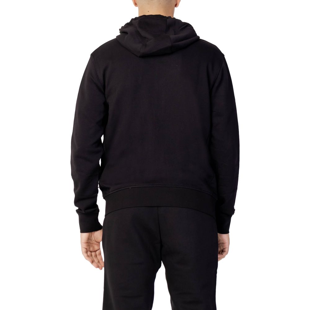 Armani Exchange – Schwarzer Kapuzenpullover aus Baumwolle