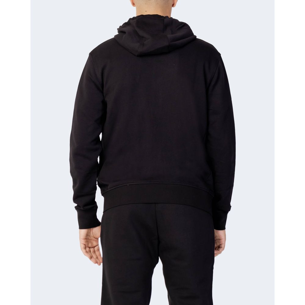 Armani Exchange – Schwarzer Kapuzenpullover aus Baumwolle