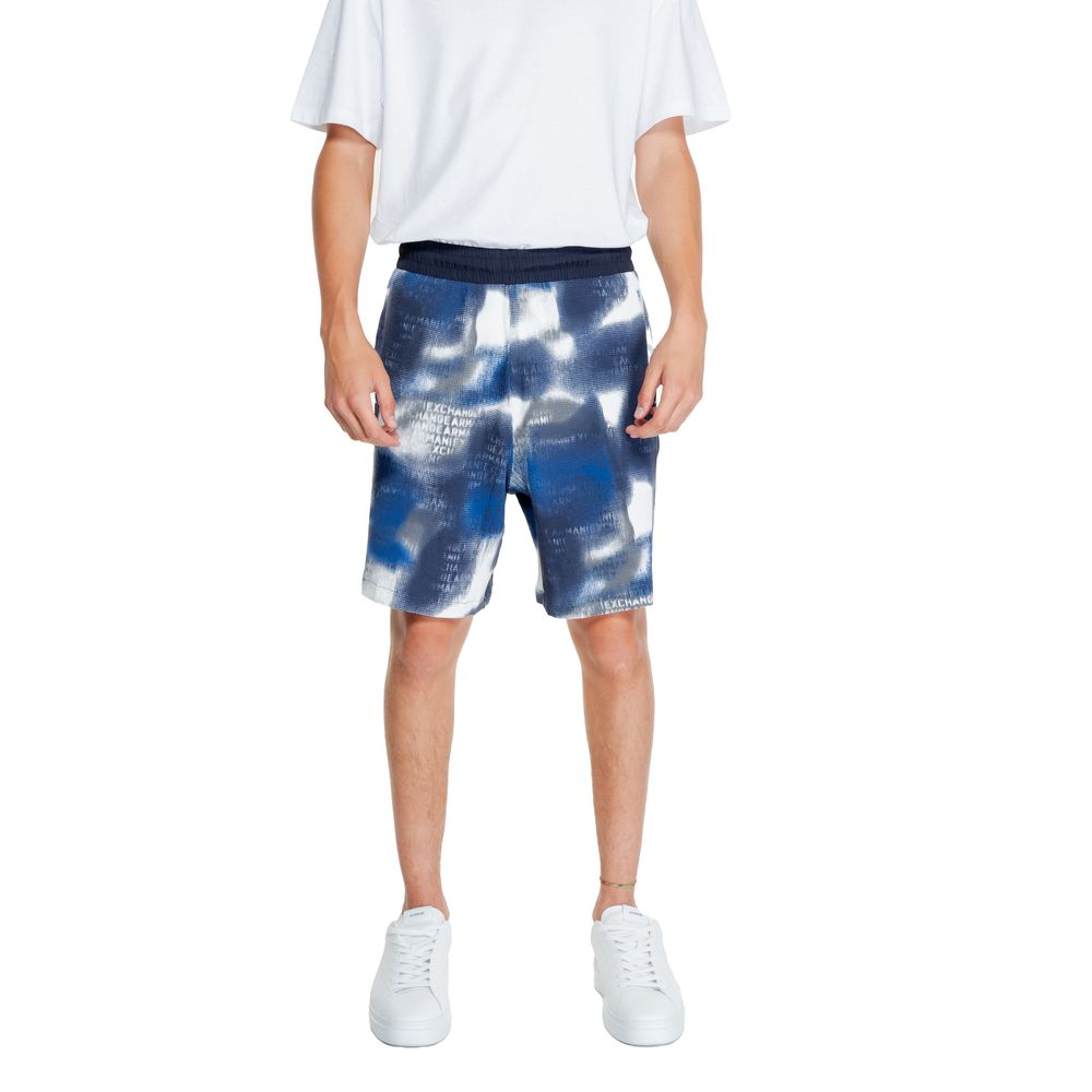 Armani Exchange – Blaue Baumwoll-Bermuda