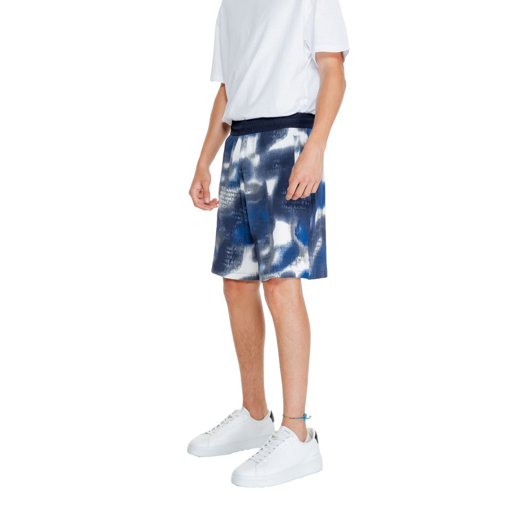 Armani Exchange – Blaue Baumwoll-Bermuda