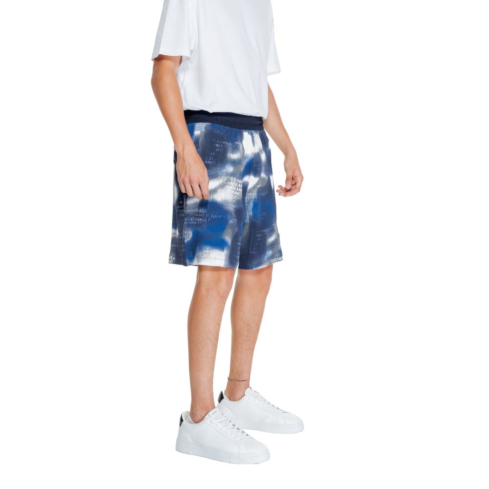 Armani Exchange – Blaue Baumwoll-Bermuda