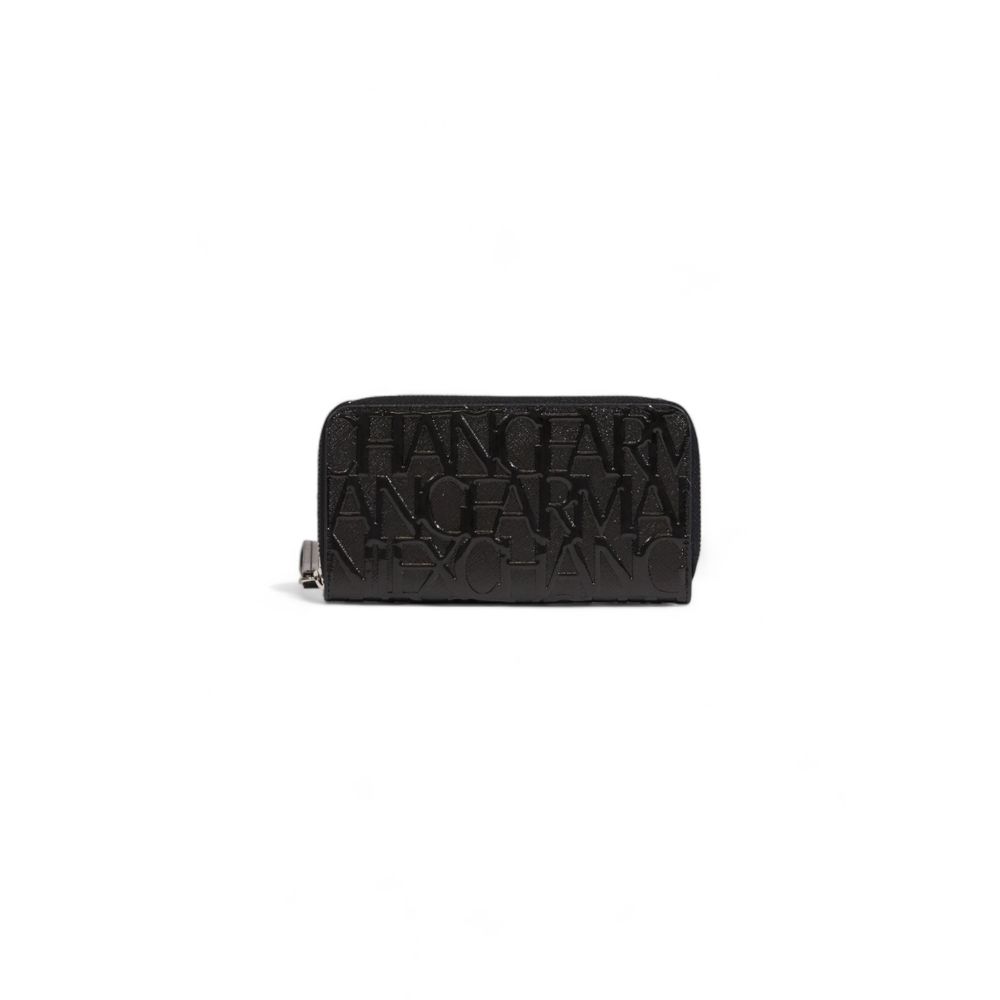 Armani Exchange – Schwarze Polyester-Geldbörse