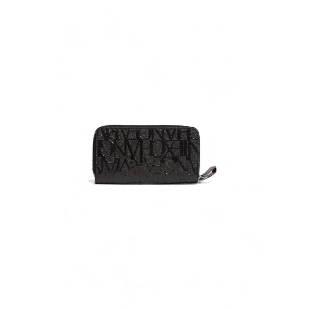 Armani Exchange – Schwarze Polyester-Geldbörse