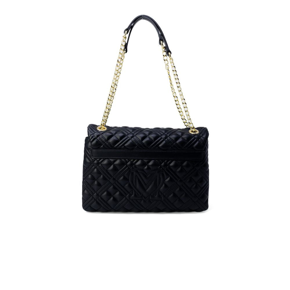 Love Moschino – Goldfarbene Polyethylen-Handtasche