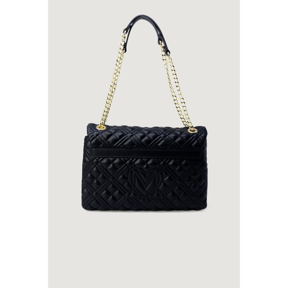 Love Moschino – Goldfarbene Polyethylen-Handtasche