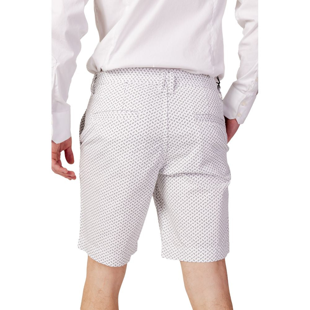 Armani Exchange – Weiße Baumwoll-Bermuda