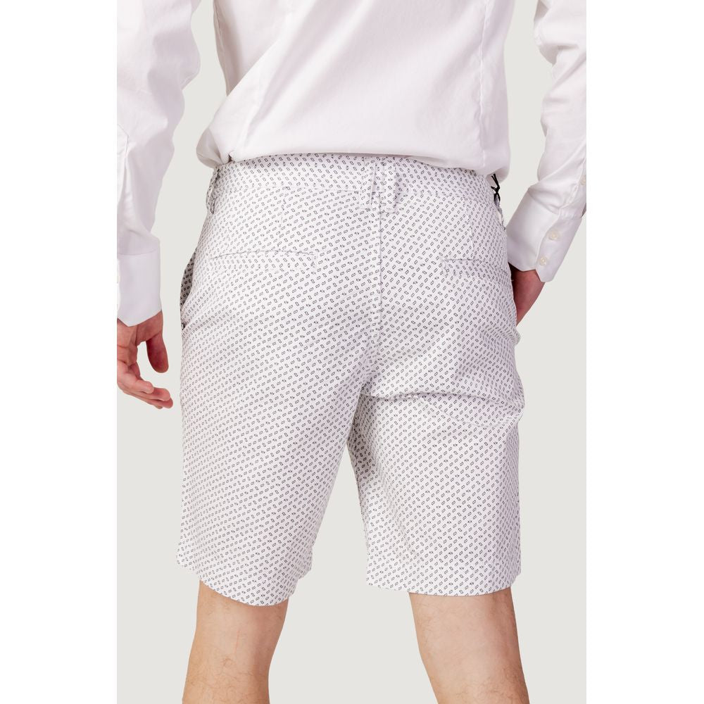 Armani Exchange – Weiße Baumwoll-Bermuda