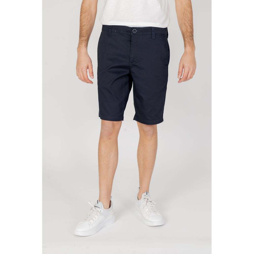 Armani Exchange – Blaue Baumwoll-Bermuda