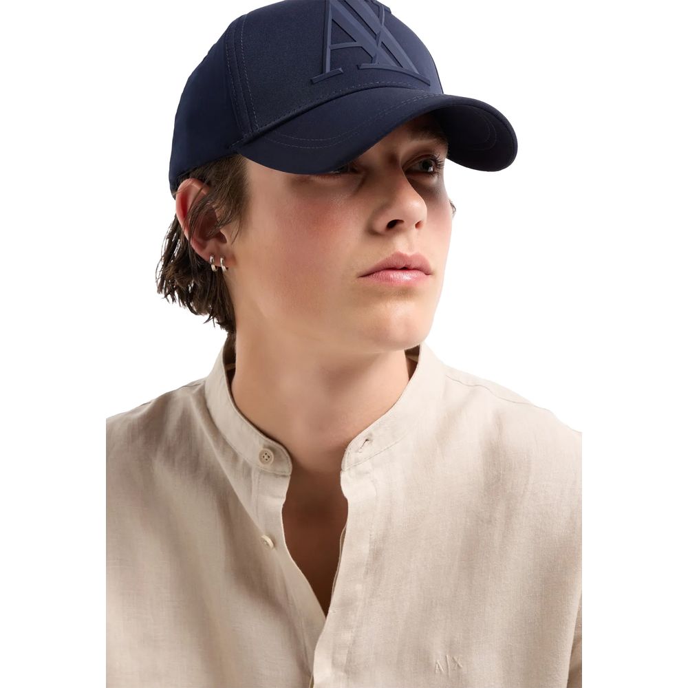 Armani Exchange – Baseballmütze aus Polyester in Blau