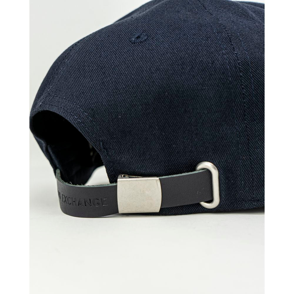 Armani Exchange – Baseballmütze aus blauer Baumwolle