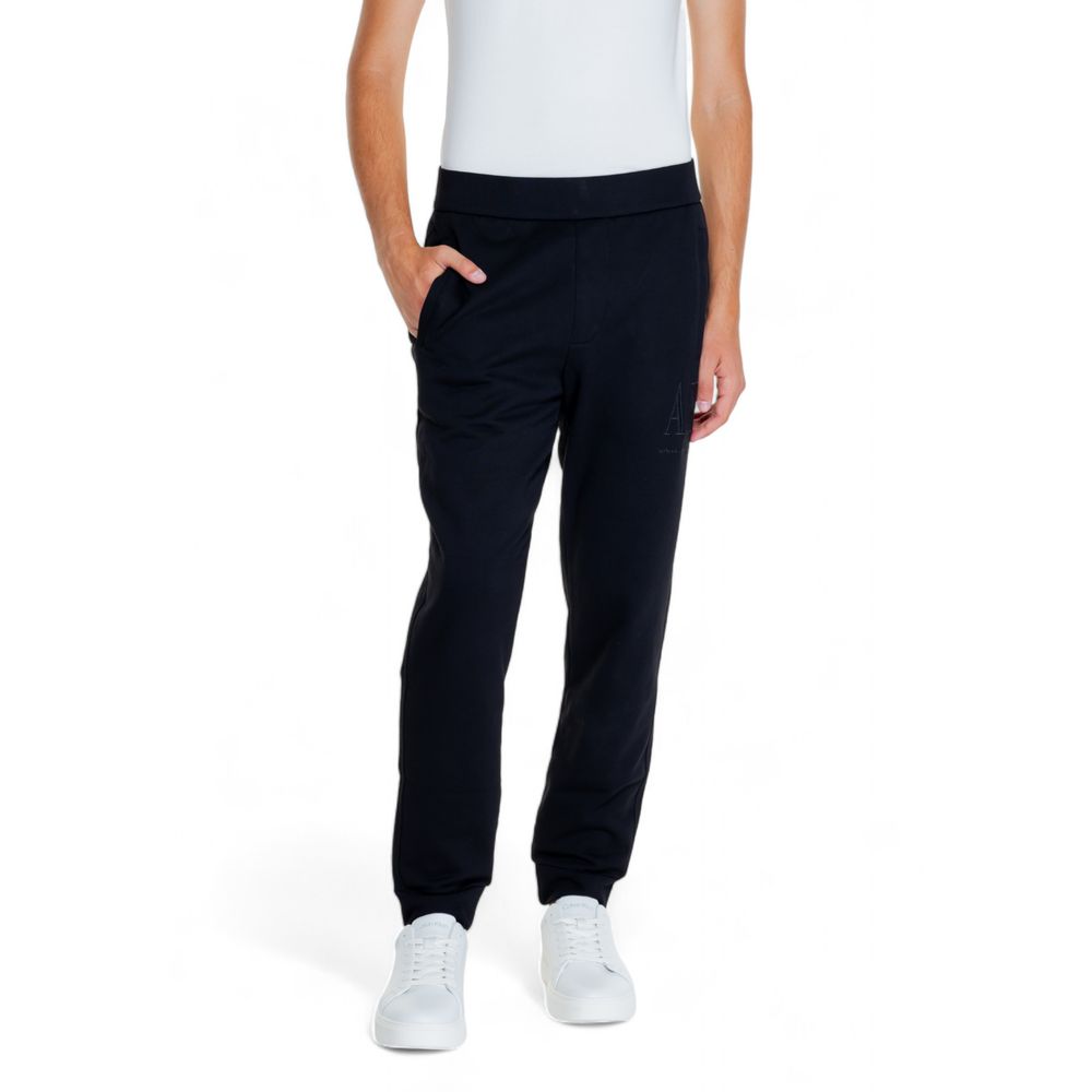 Armani Exchange – Schwarze Jogginghose aus Baumwolle