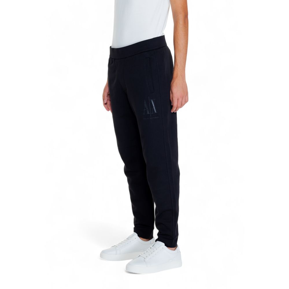 Armani Exchange – Schwarze Jogginghose aus Baumwolle