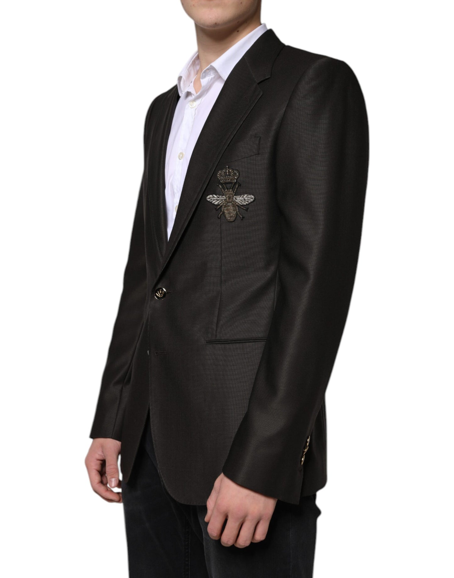 Dolce & Gabbana Blazer Braun Grün Bienenwolle Jacke Mantel