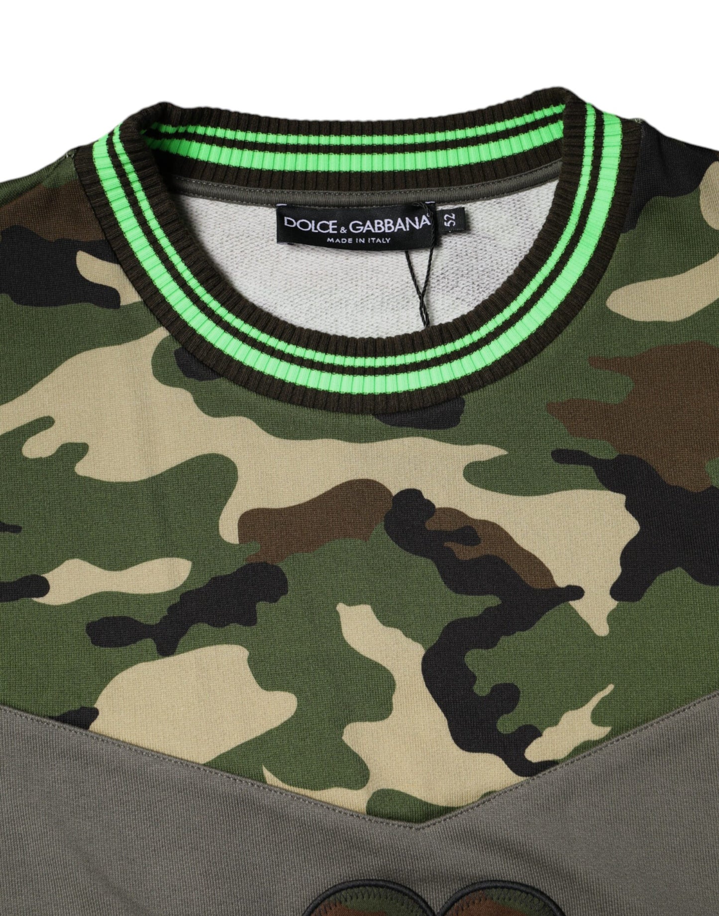 Dolce & Gabbana Mehrfarbiger Camouflage-Sweatshirtpullover