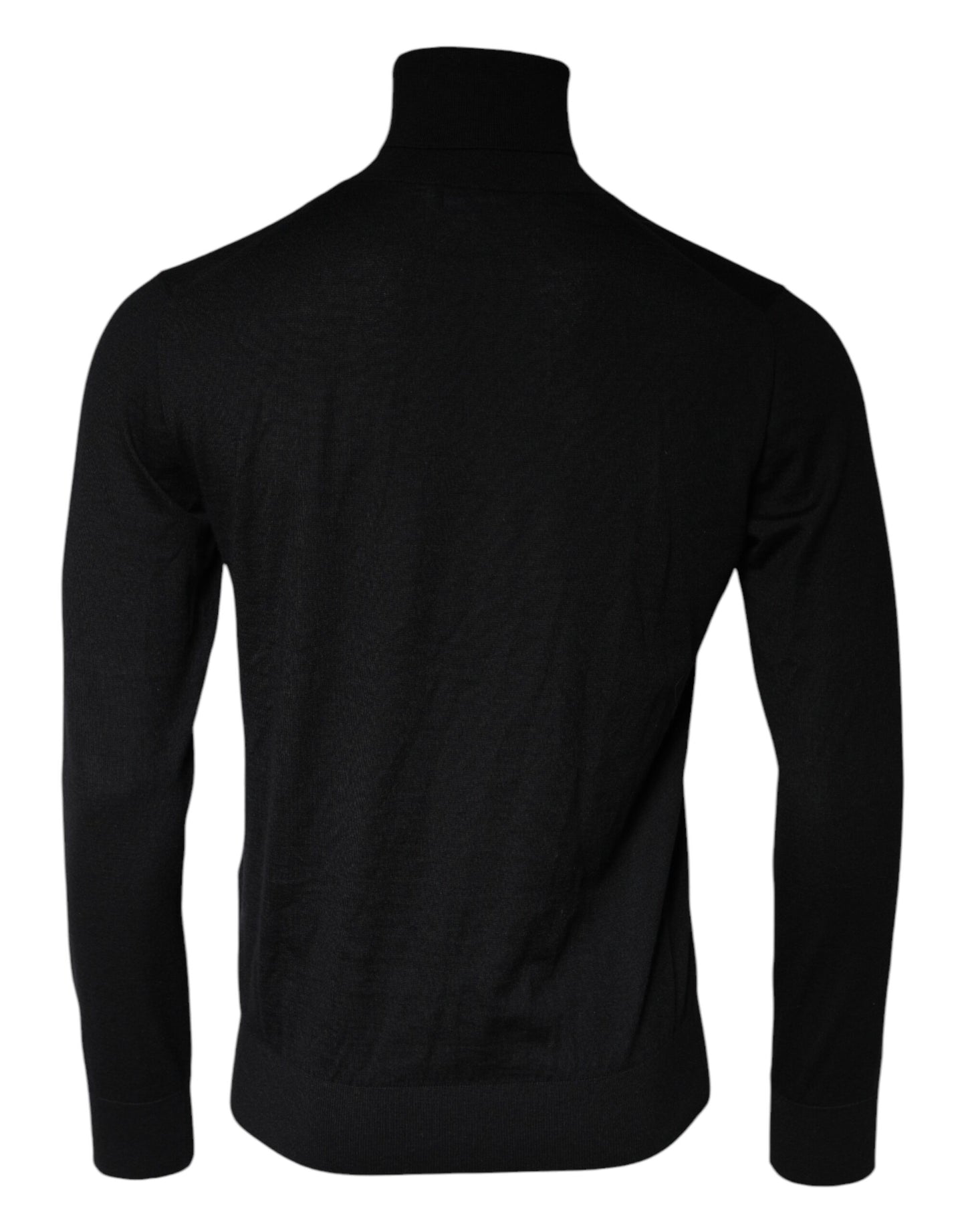 Dolce & Gabbana Schwarzer Langarm-Rollkragenpullover