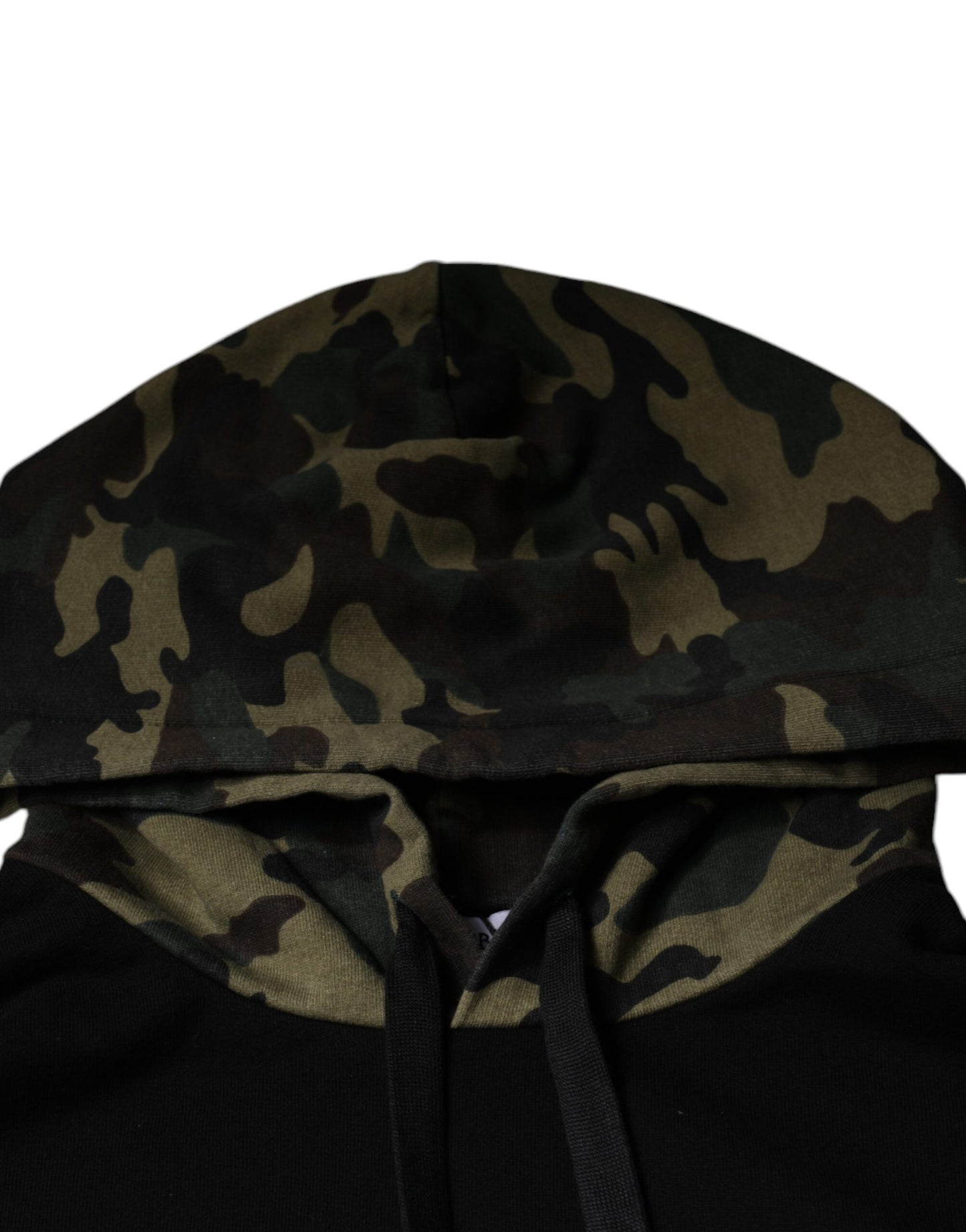 Dolce & Gabbana Schwarzer Camouflage-Kapuzenpullover