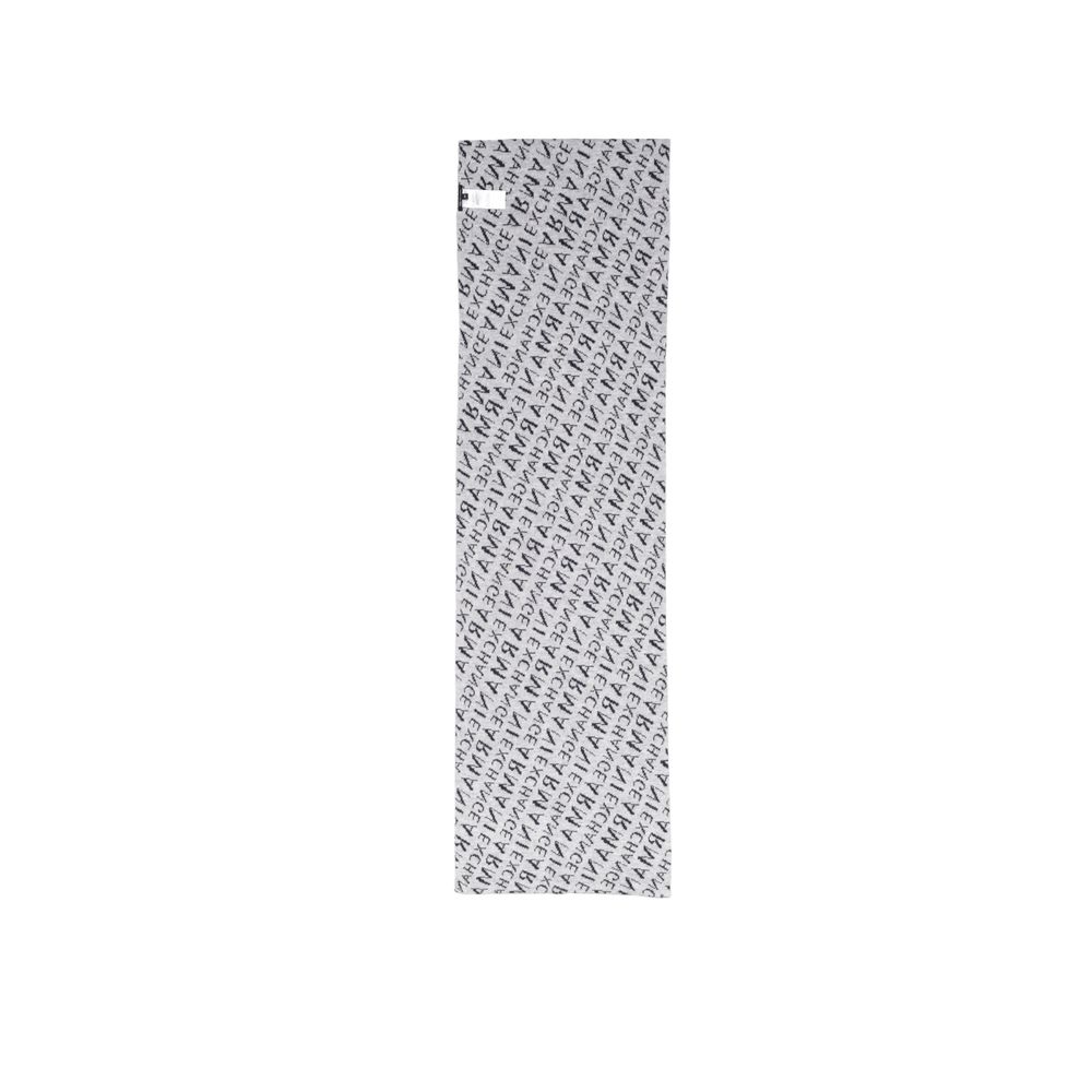 Armani Exchange – Blauer Polyamid-Schal