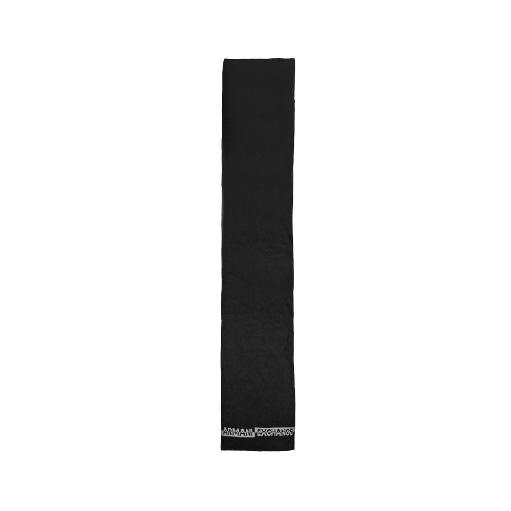 Armani Exchange – Schwarzer Polyamid-Schal