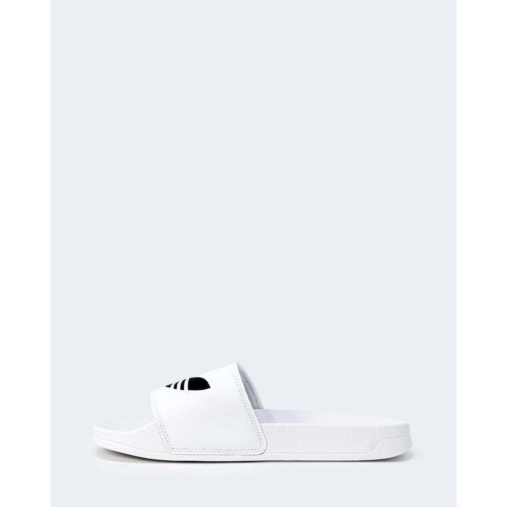 Adidas – Weiße Polyester-Slipper