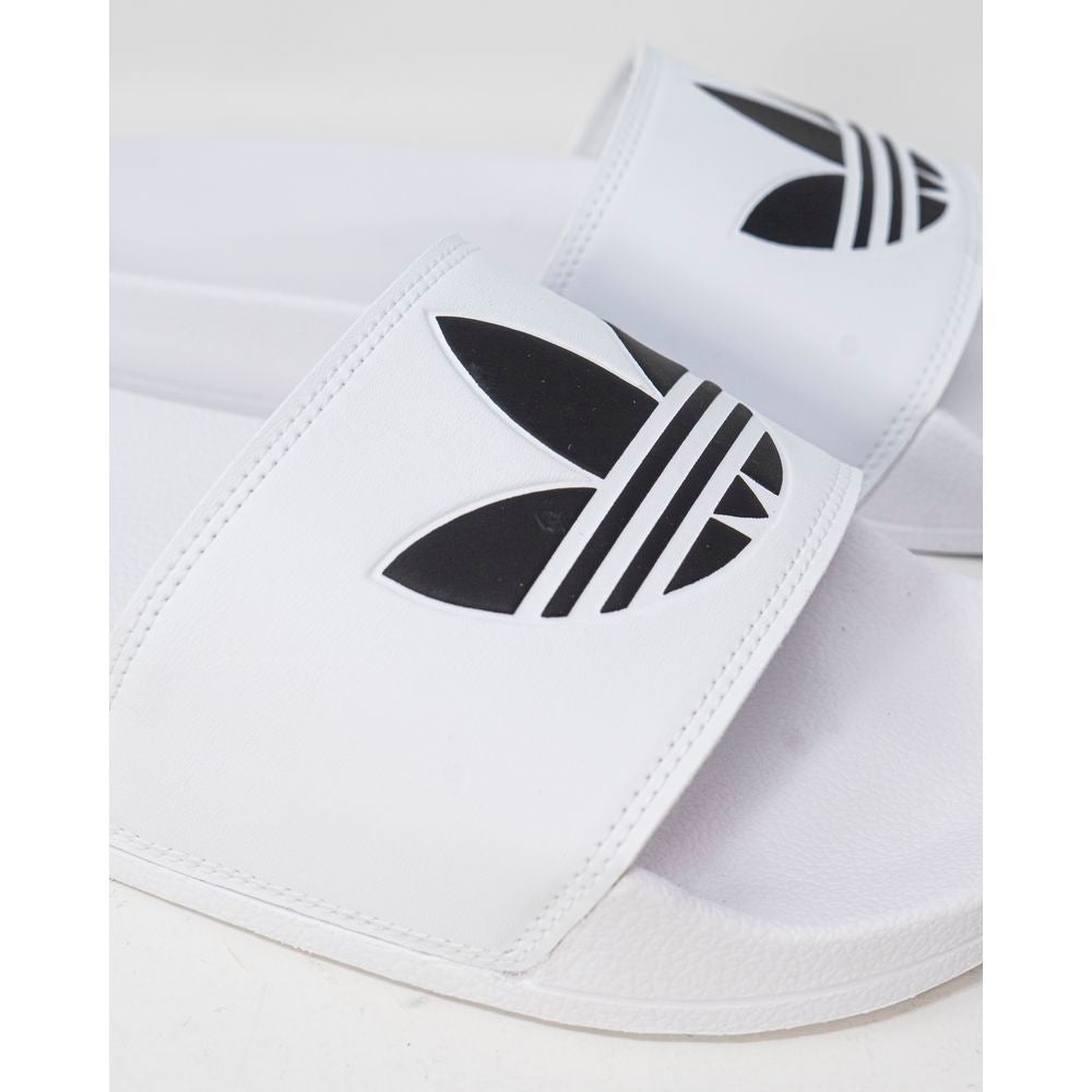 Adidas – Weiße Polyester-Slipper
