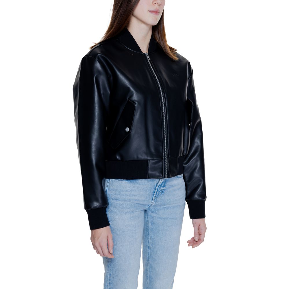 Calvin Klein Jeans – Schwarze Polyethylenjacken und -mäntel