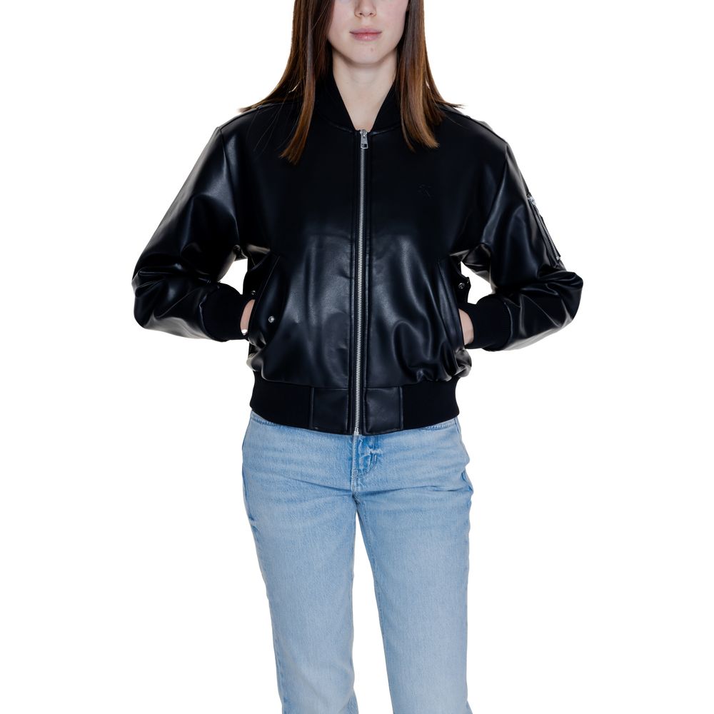 Calvin Klein Jeans – Schwarze Polyethylenjacken und -mäntel