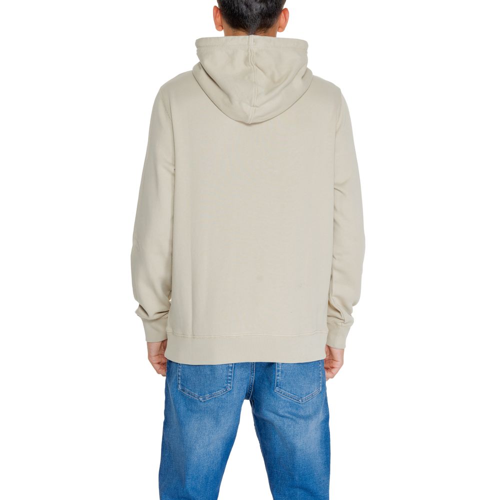 Calvin Klein Jeans Beige Recycled Cotton Hoody