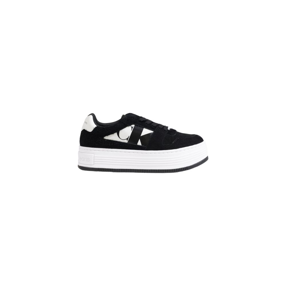 Calvin Klein Jeans – Schwarze Ledersneaker
