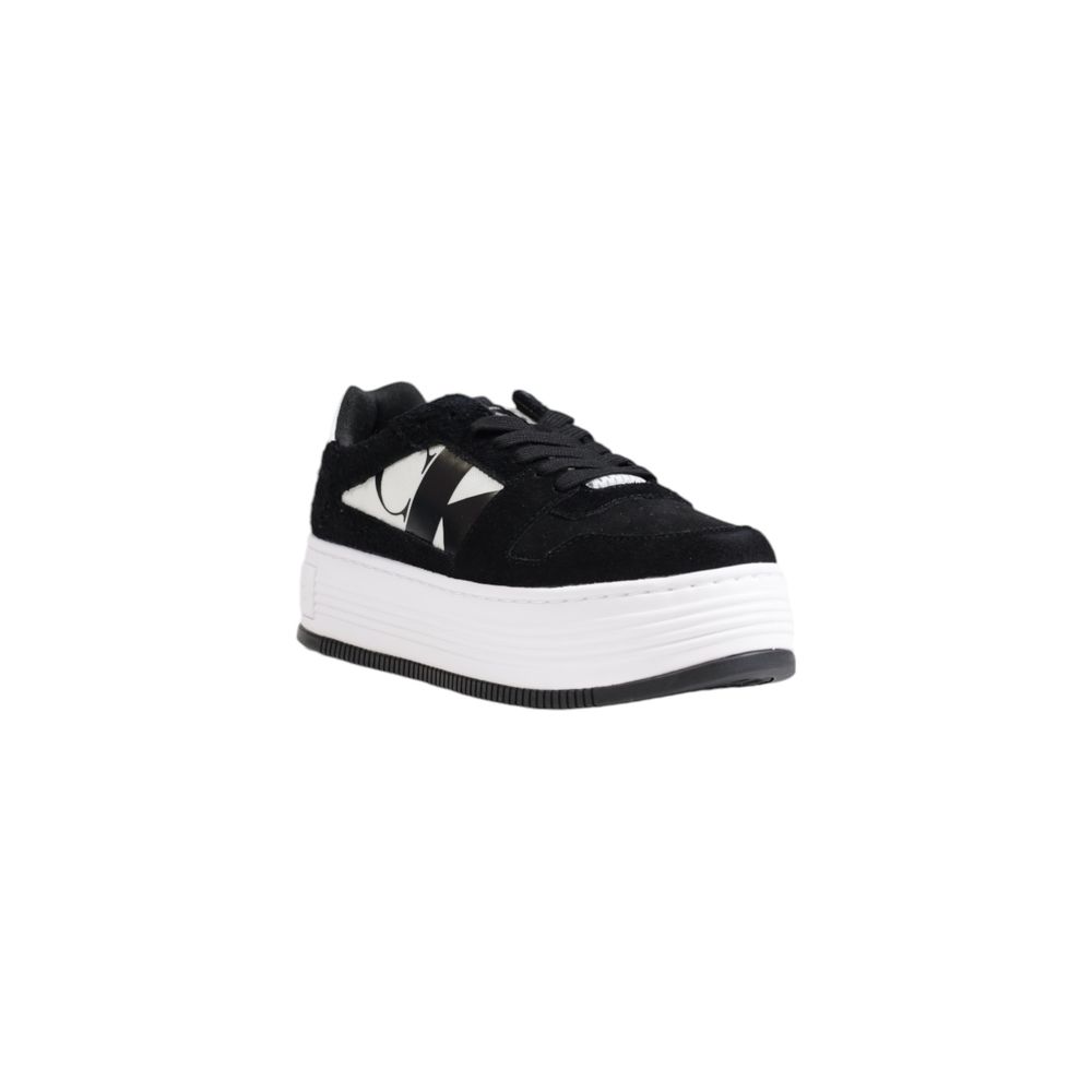 Calvin Klein Jeans – Schwarze Ledersneaker
