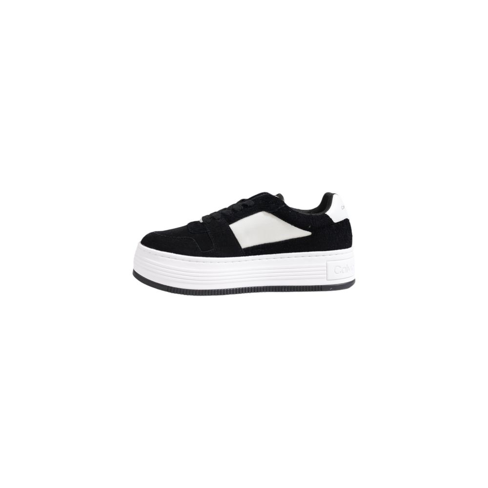Calvin Klein Jeans – Schwarze Ledersneaker
