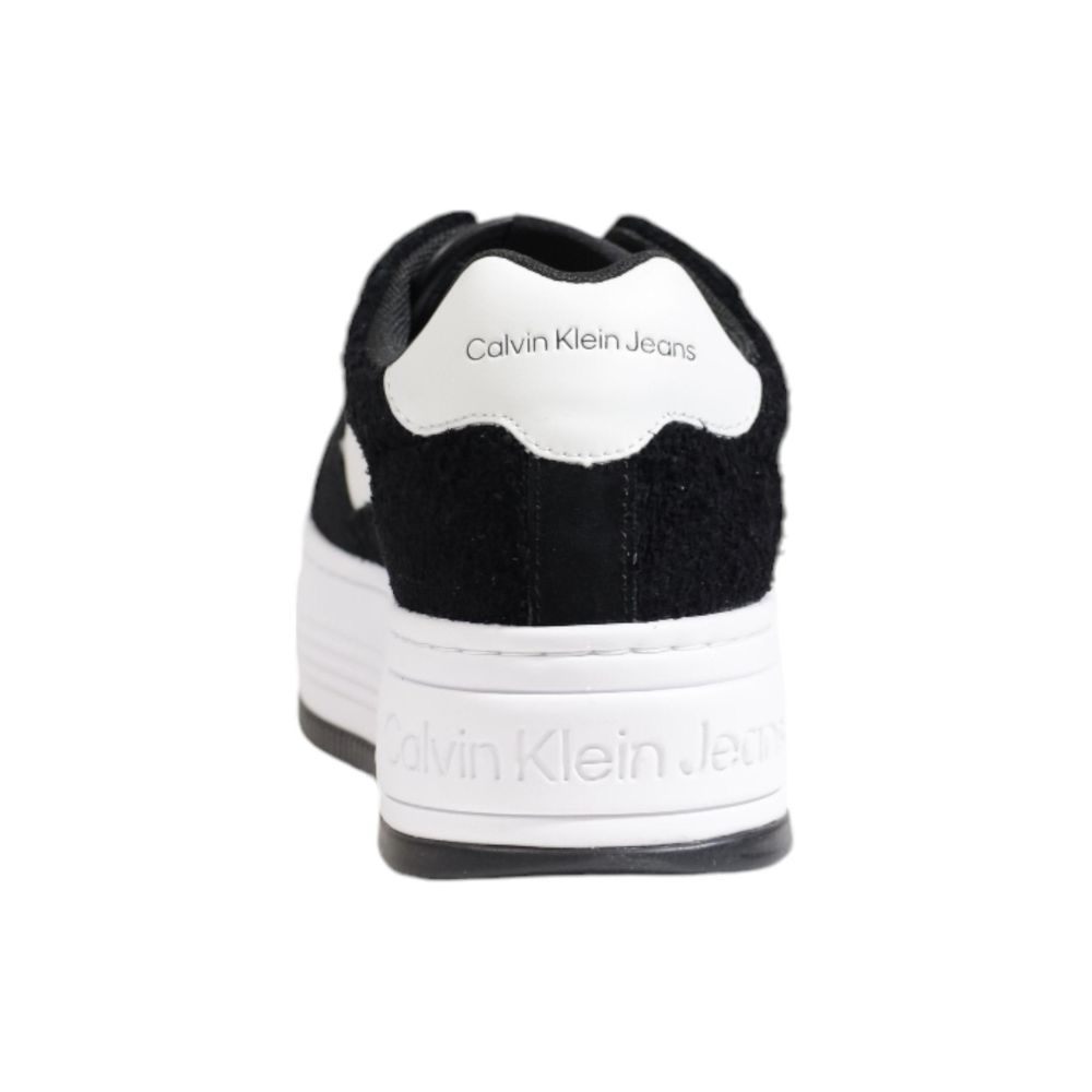 Calvin Klein Jeans – Schwarze Ledersneaker