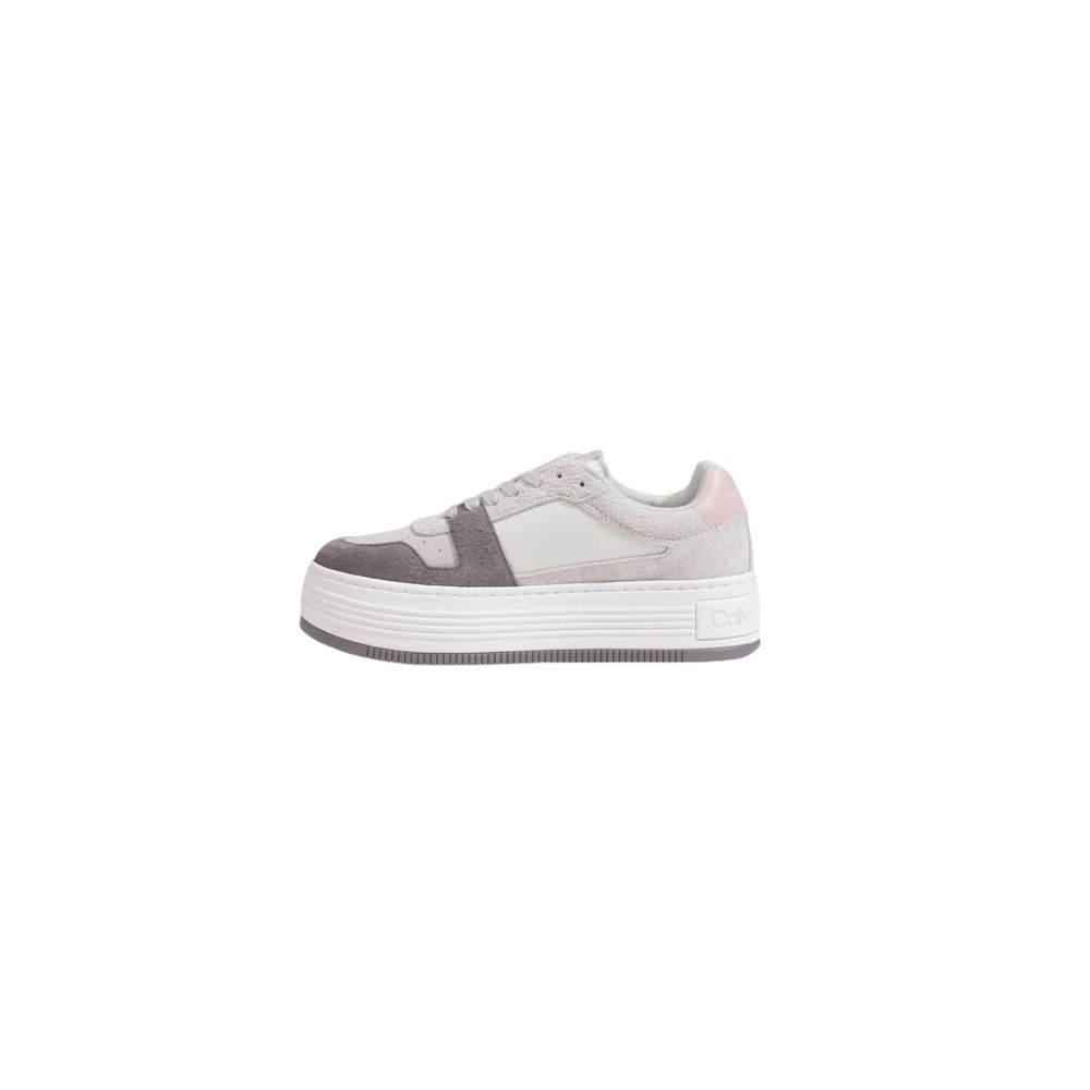 Calvin Klein Jeans – Graue Ledersneaker