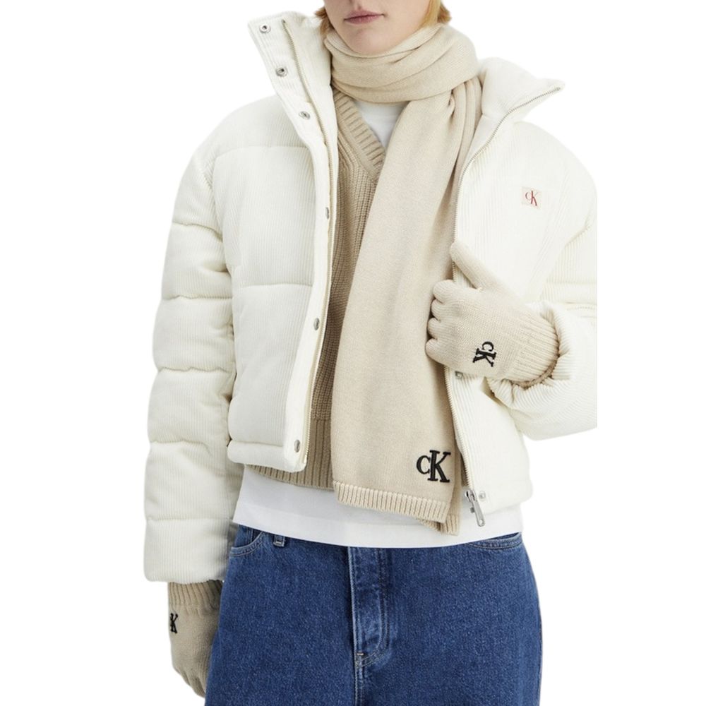 Calvin Klein Beige Baumwollschal