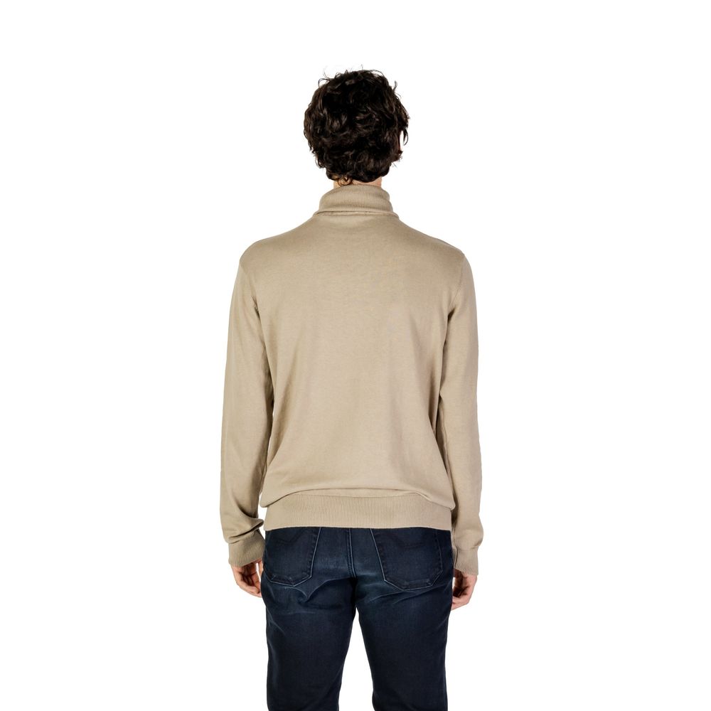 US POLO ASSN. Beige Cotton Turtleneck
