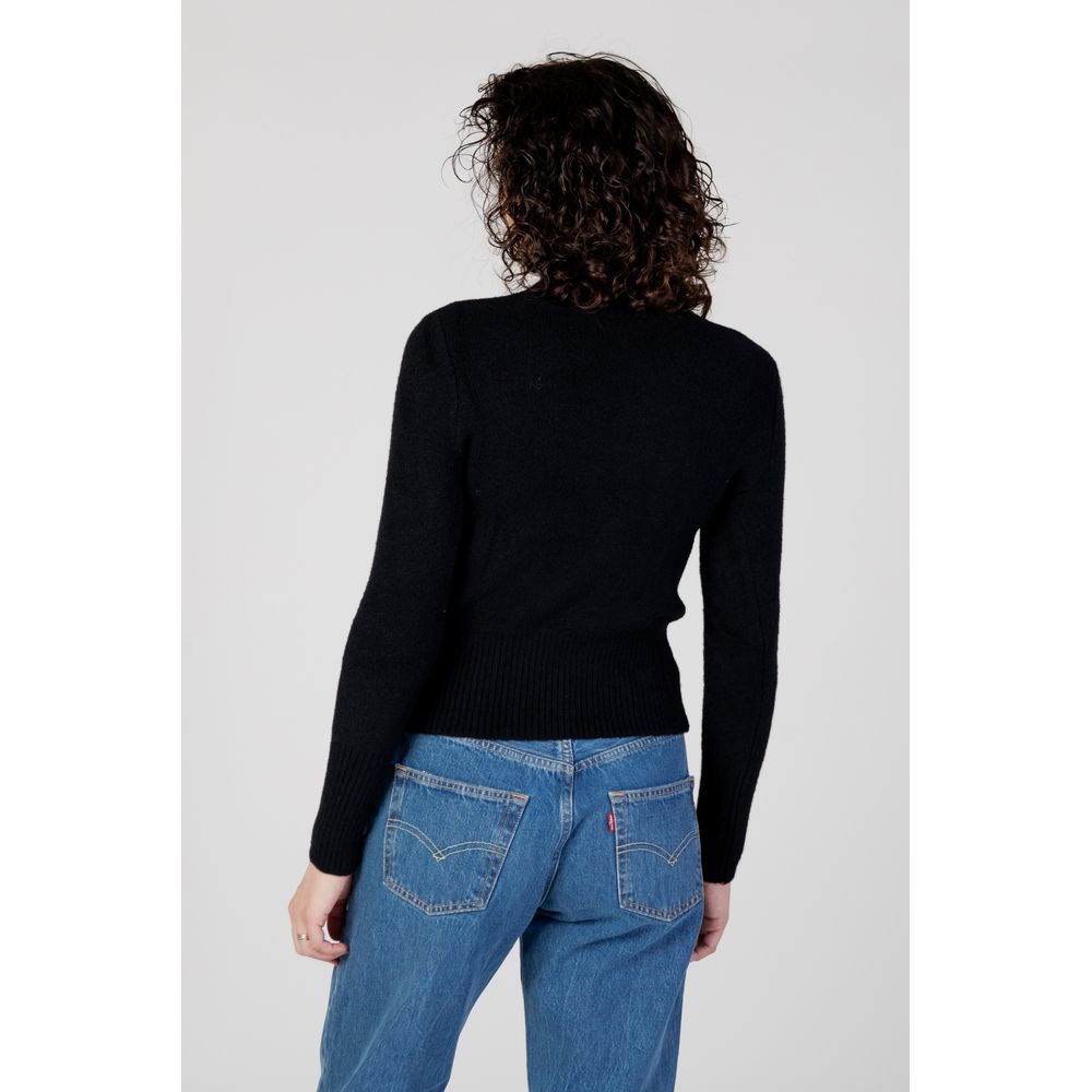 Guess – Schwarzer Rollkragenpullover aus Polyamid