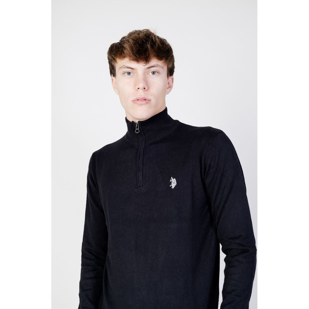 US POLO ASSN. Black Cotton Sweater