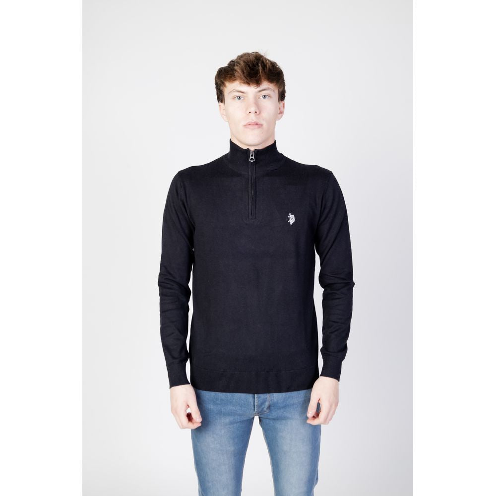 US POLO ASSN. Black Cotton Sweater