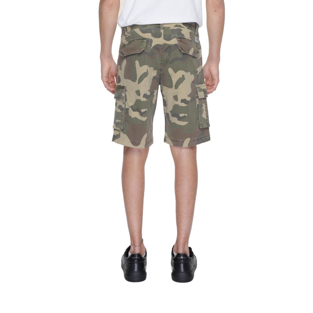 US POLO ASSN. Beige Baumwoll-Bermuda