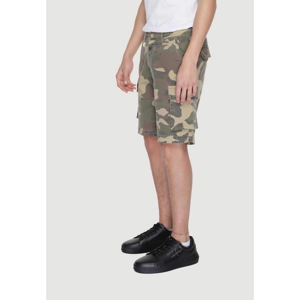 US POLO ASSN. Beige Baumwoll-Bermuda
