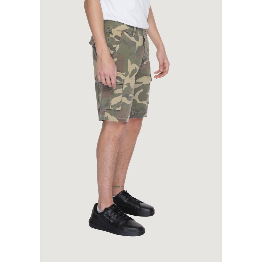 US POLO ASSN. Beige Baumwoll-Bermuda