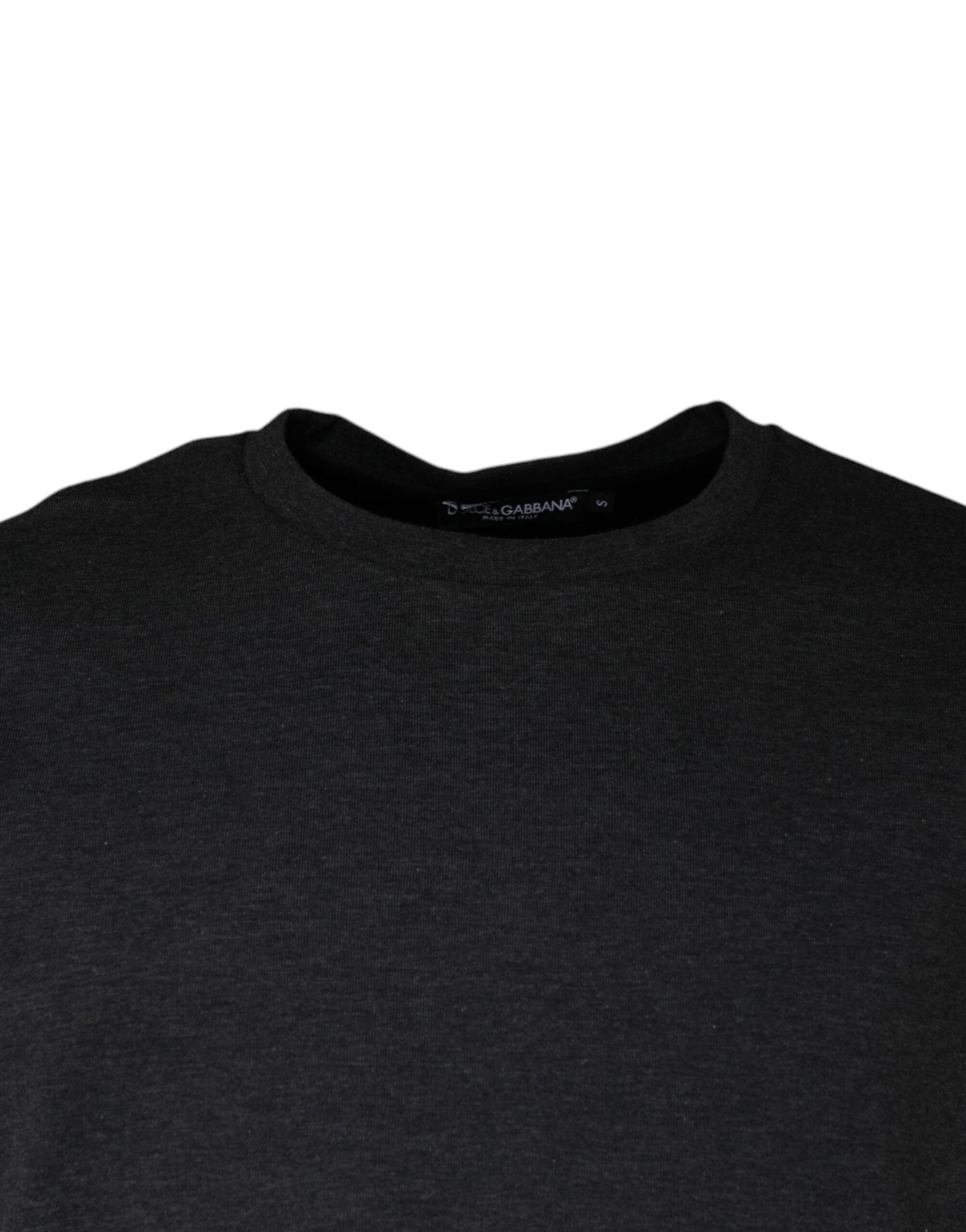 Dolce & Gabbana – Dunkelgraues Camouflage-T-Shirt mit Rundhalsausschnitt