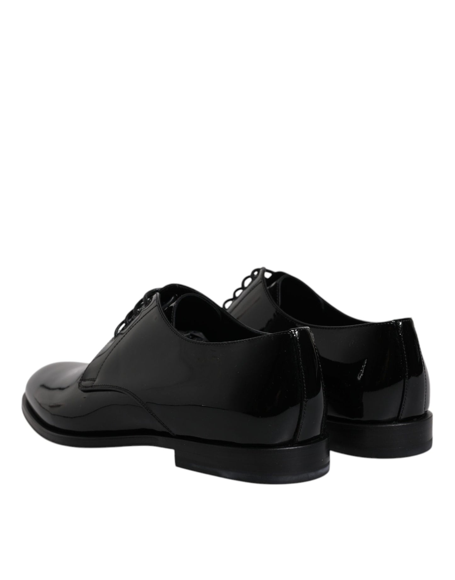 Dolce & Gabbana – Derby-Schuhe aus schwarzem Lackleder für formelle Anlässe